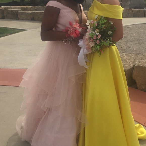 Glamour by Terani Couture—Pink Dress - Picture 3 of 4